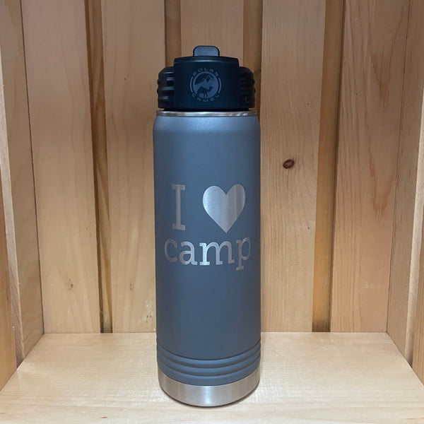 I ❤️ Camp - 20oz Water bottle